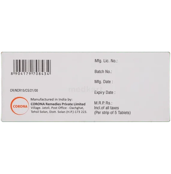 nostra cr 15mg tablet 5's